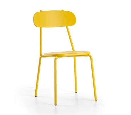 Hunn Cadiz Chaise repas empilable Jaune 