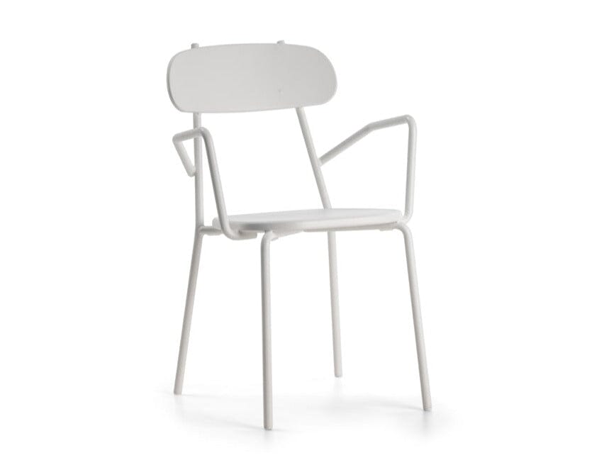 Hunn Cadiz Fauteuil repas empilable Blanc 