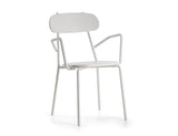 Hunn Cadiz Fauteuil repas empilable Blanc 