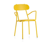 Hunn Cadiz Fauteuil repas empilable Jaune 