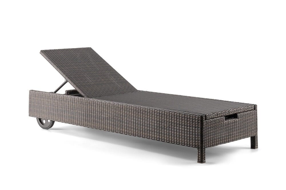 Hunn Maxime II Chaise Longue Résine Tressée Bronze 6mm 