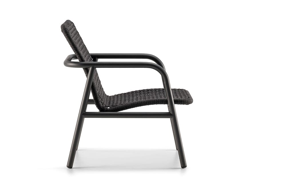 Hunn Palma Fauteuil Lounge Anthracite avec Cordes 
