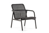 Hunn Palma Fauteuil Lounge Anthracite avec Cordes 