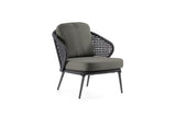 Hunn Ravenna Fauteuil Club Lounge Anthracite Fontelina Gris Foncé 