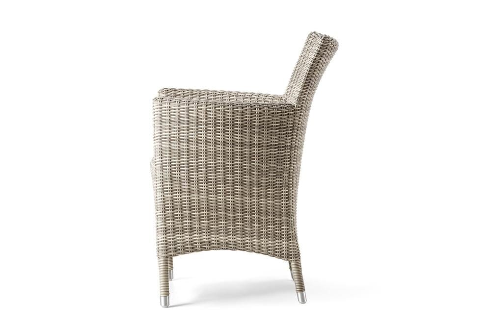 Hunn Royal II Fauteuil repas Résine Tressée, coussin en sus 