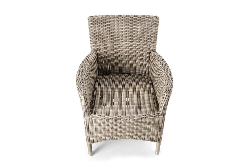 Hunn Royal II Fauteuil repas Résine Tressée, coussin en sus 