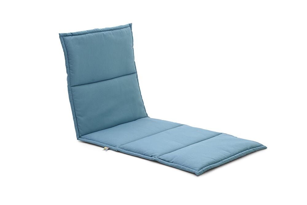 Hunn Victoria Coussin d'assise et de dossier pour chaise longue 128x53cm Dralon Bleu Ciel 