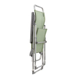 Lafuma Alu Cham Fauteuil pliant multipositions aluminium Batyline Iso Moss