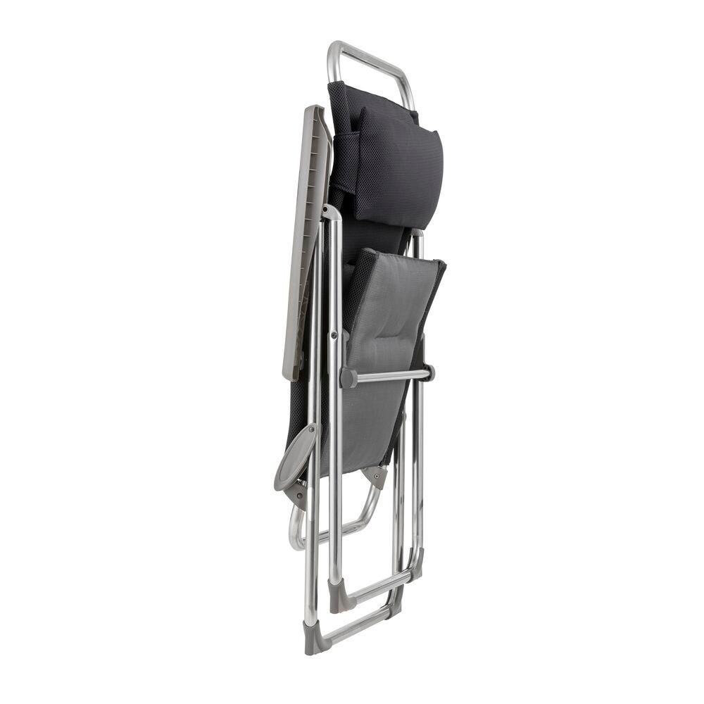 Lafuma Alu Cham XL Fauteuil pliant multipositions aluminium AirComfort Acier