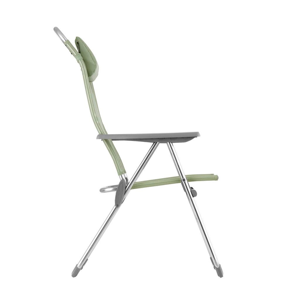Lafuma Alu Cham XL Fauteuil pliant multipositions aluminium Batyline Iso Moss