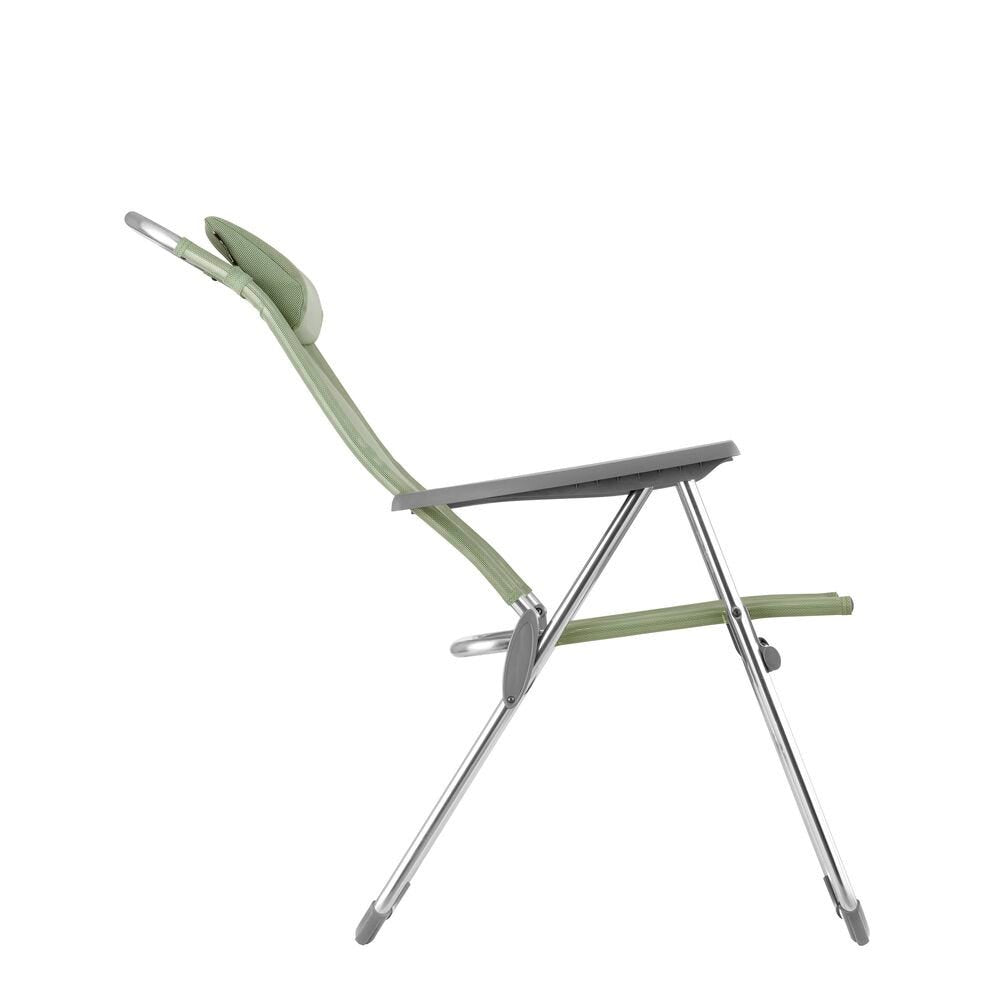 Lafuma Alu Cham XL Fauteuil pliant multipositions aluminium Batyline Iso Moss