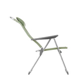 Lafuma Alu Cham XL Fauteuil pliant multipositions aluminium Batyline Iso Moss