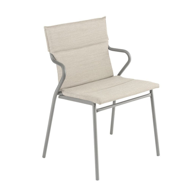 Lafuma Ancône Fauteuil repas matelassé Hedona Latte