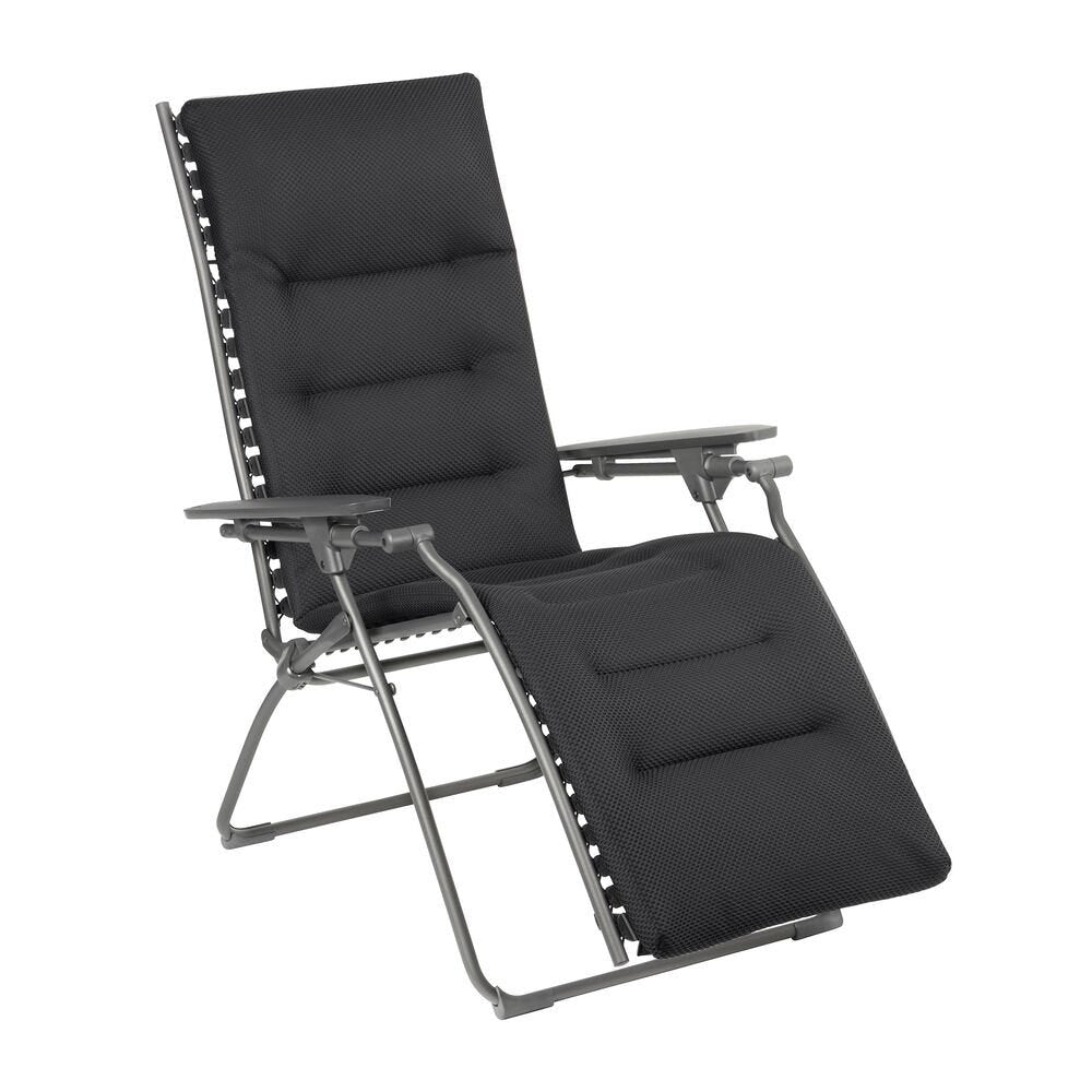 Lafuma Evolution Fauteuil Relax Zéro Gravité matelassé BeComfort Dark Grey