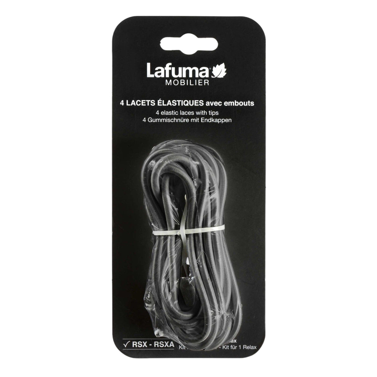 Lafuma Kit Lacets élastiques gris Orage avec embouts pour Rsx - Rsxa 