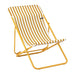 Lafuma Maxi Transat Chilienne Airlon Rayure Airlon Rayure Miel chassis Miel 