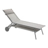 Lafuma Miami II Haut Lit bain de soleil haut Batyline Duo Galet