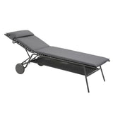 Lafuma Miami II Haut Lit bain de soleil haut matelassé BeComfort Silver