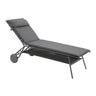 Lafuma Miami II Haut Lit bain de soleil haut matelassé BeComfort Silver