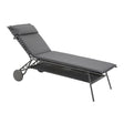 Lafuma Miami II Haut Lit bain de soleil haut matelassé BeComfort Silver