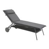 Lafuma Miami II Haut Lit bain de soleil haut matelassé BeComfort Silver