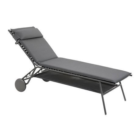 Lafuma Miami II Haut Lit bain de soleil haut matelassé BeComfort Silver