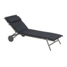 Lafuma Miami II Lit bain de soleil matelassé BeComfort Dark Grey