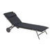 Lafuma Miami II Lit bain de soleil matelassé BeComfort Dark Grey