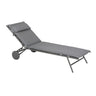 Lafuma Miami II Lit bain de soleil matelassé BeComfort Silver