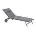 Lafuma Miami II Lit bain de soleil matelassé BeComfort Silver