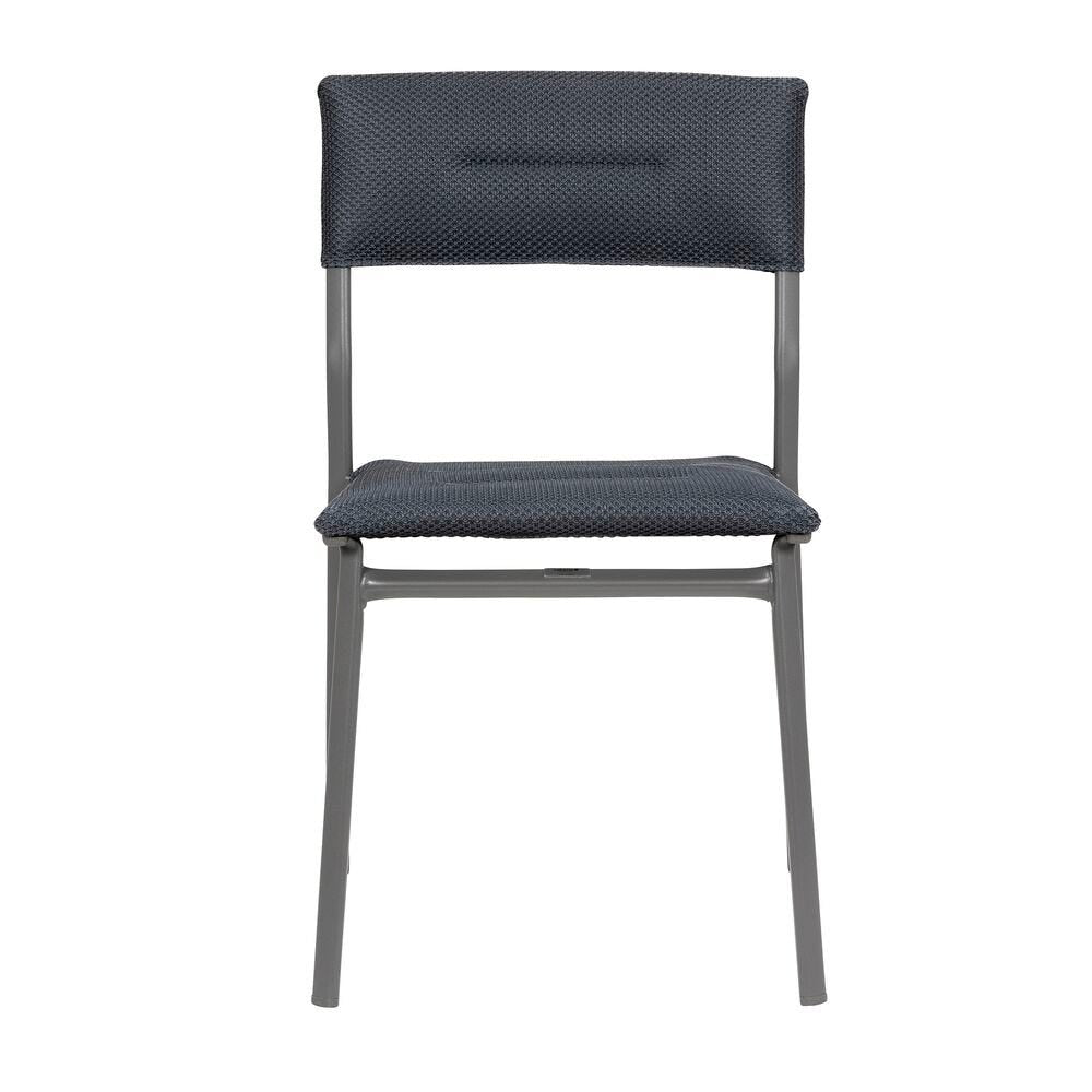 Lafuma Oron Chaise repas matelassée BeComfort Dark Grey