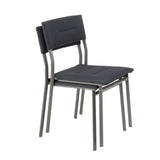 Lafuma Oron Chaise repas matelassée BeComfort Dark Grey