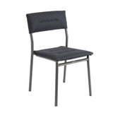 Lafuma Oron Chaise repas matelassée BeComfort Dark Grey