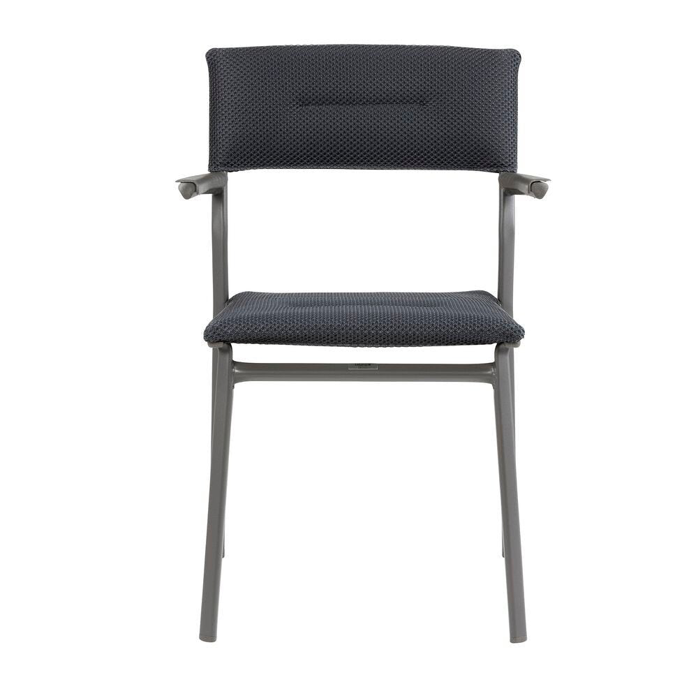Lafuma Oron Fauteuil repas matelassé BeComfort Dark Grey