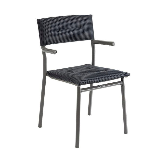 Lafuma Oron Fauteuil repas matelassé BeComfort Dark Grey
