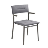 Lafuma Oron Fauteuil repas matelassé BeComfort Silver