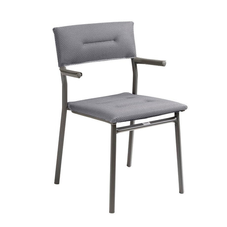 Lafuma Oron Fauteuil repas matelassé BeComfort Silver