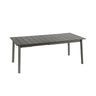 Lafuma Oron Table extensible 154-200 x 100cm 6 à 8 personnes Aluminium Titane