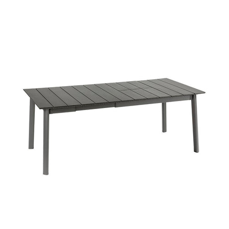 Lafuma Oron Table extensible 154-200 x 100cm 6 à 8 personnes Aluminium Titane