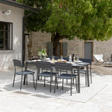 Lafuma Oron Table extensible 154-200 x 100cm 6 à 8 personnes ambiance
