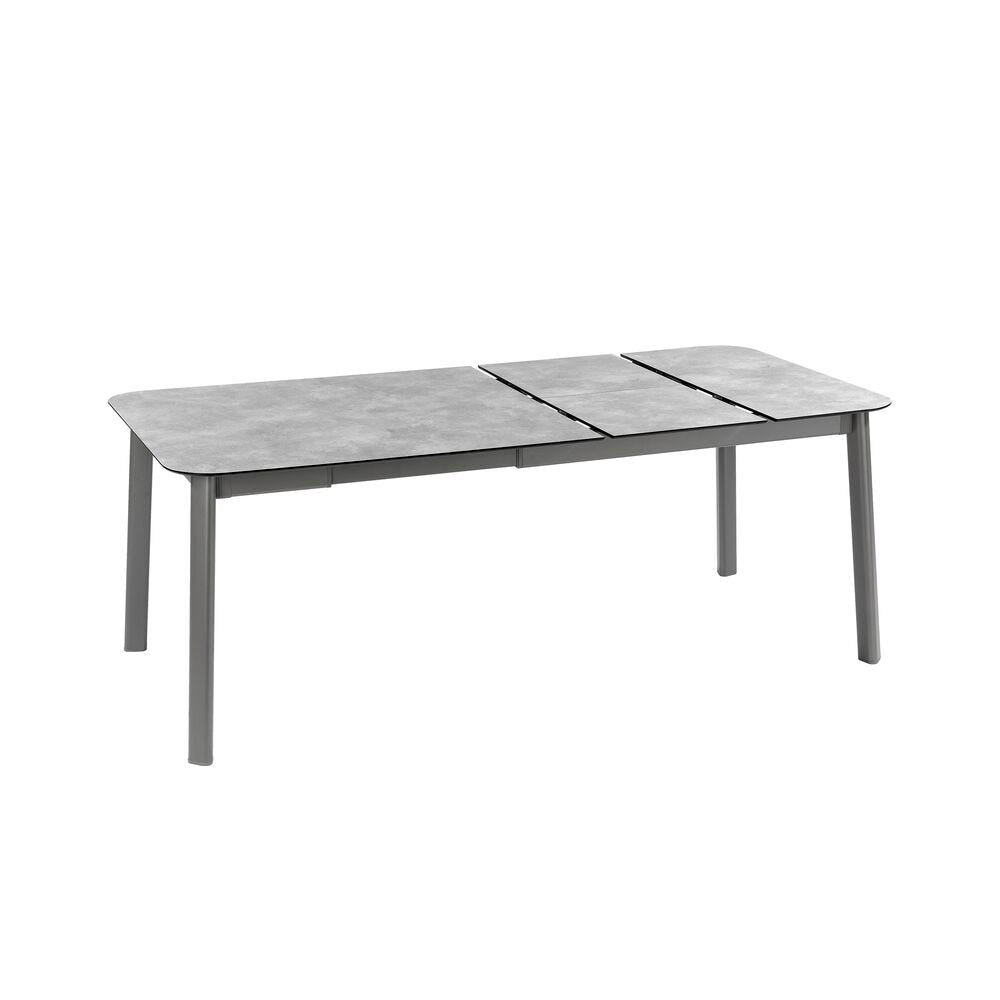 Lafuma Oron Table extensible 154-200 x 100cm 6 à 8 personnes HPL Ciment