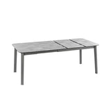 Lafuma Oron Table extensible 154-200 x 100cm 6 à 8 personnes HPL Ciment