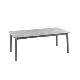 Lafuma Oron Table extensible 154-200 x 100cm 6 à 8 personnes HPL Ciment
