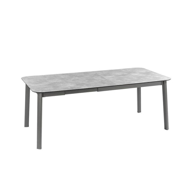 Lafuma Oron Table extensible 154-200 x 100cm 6 à 8 personnes HPL Ciment
