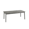 Lafuma Oron Table extensible 154-200 x 100cm 6 à 8 personnes HPL Fusain