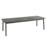 Lafuma Oron Table extensible 200-260 x 100cm 8 à 10 personnes Aluminium Titane