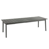 Lafuma Oron Table extensible 200-260 x 100cm 8 à 10 personnes Aluminium Titane