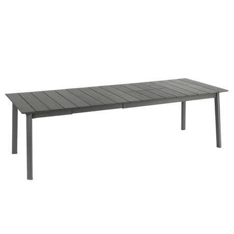 Lafuma Oron Table extensible 200-260 x 100cm 8 à 10 personnes Aluminium Titane