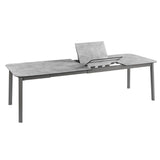 Lafuma Oron Table extensible 200-260 x 100cm 8 à 10 personnes HPL Ciment