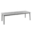 Lafuma Oron Table extensible 200-260 x 100cm 8 à 10 personnes HPL Ciment